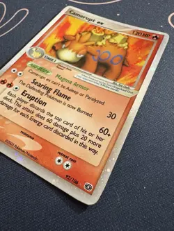 Camerupt EX 92/106 Pokemon 2005 Emerald Holo Rare MP - Image 3