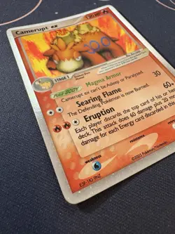 Camerupt EX 92/106 Pokemon 2005 Emerald Holo Rare MP - Image 4