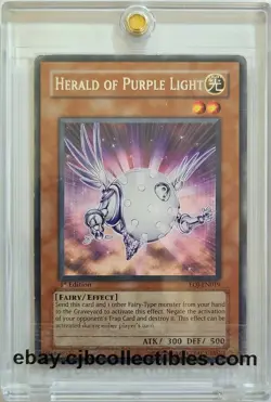 Yu-Gi-Oh! HERALD OF PURPLE LIGHT EOJ-EN019 1st Edition Rare Enemy of Justice 🍒 - Image 1