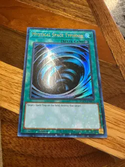 Mystical Space Typhoon HAC1-EN023 1st Edition Duel Terminal Ultra Rare LP+BONUS - Image 1