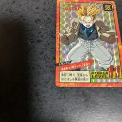 Dragon Ball GT Trunks Card Super Battle Bandai 1996 Used - Image 3