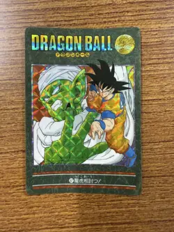 Dragon Ball Card Hologram Goku Piccolo TRADING CARD 1992 VisuaAdventure Used - Image 1