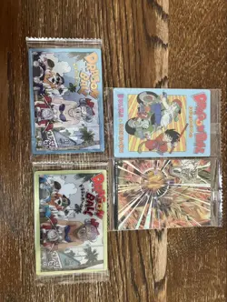 Dragon Ball Trading Card Set of 4 Unused Illustrated Collectible - Image 1