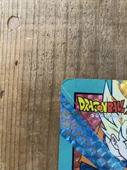 Dragon Ball Z Jumbo Carddass Super Saiyan Goku vs Vegeta Rare Kira Card Used - Image 5