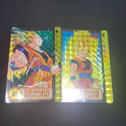 Dragon Ball Z Carddass Saiyan 3 Goku Super Battle Card Set Used - Image 1