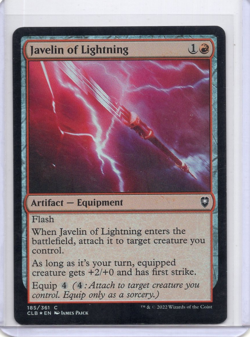 Javelin of Lightning 185/361 Baldur’s Gate Foil MTG Uncommon LP - Image 1