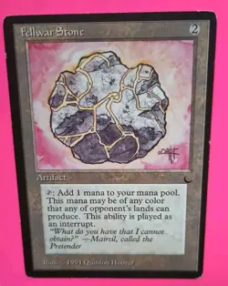 Magic the Gathering MTG The Dark FELLWAR STONE LP/EX U 1994 Nice! - Image 2