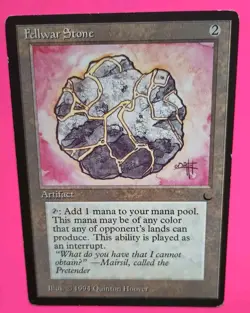 Magic the Gathering MTG The Dark FELLWAR STONE LP/EX U 1994 Nice! - Image 3