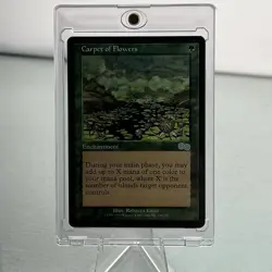 MTG Urza's Saga Carpet of Flowers Regular Green Enchantment Card - Image 1