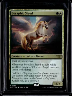 Seraphic Steed - 232 - Foil - OTJ - NM - MTG Magic the Gathering - Image 1