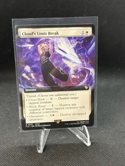 103 Cloud's Limit Break (Extended Art) Commander Final Fantasy Rare NM Card MTG - Image 1
