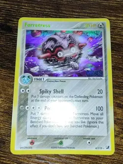 Pokemon Forretress 6/115 Ex Unseen Forces Reverse Holo Rare - Image 2