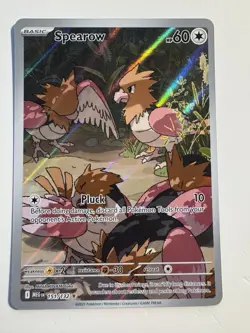Pokemon TCG Mega Evolutions Spearow 151/132 Illustration Rare - Image 1