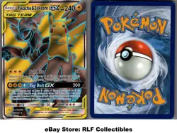 2019 Pokemon, S&M Team Up, #162/181 Pikachu & Zekrom GX, Full Art Ultra Rare - Image 1
