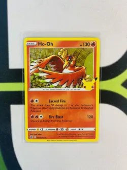 Pokemon Celebrations Ho-Oh Holo Rare Card 001/025 NM - Image 1
