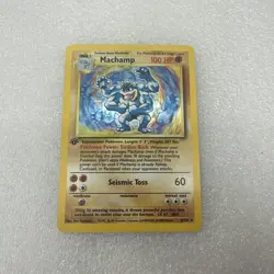 1st Edition Machamp 81/102 Holo Rare Base Set Pokemon TCG - Image 1