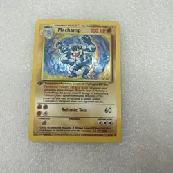 1st Edition Machamp 81/102 Holo Rare Base Set Pokemon TCG - Image 3