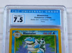 Pokemon Card Blastoise Base Set Rare Holo CGC 7.5 1999 2/102 Rare TCG - Image 2