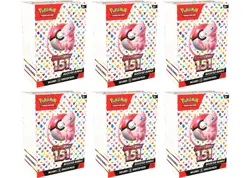 First Print Pokemon Scarlet and Violet 151 Booster Bundle Sealed (Lot of 6) - Image 1
