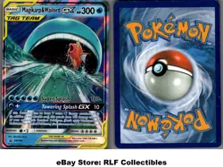 2019 Pokemon, Sun & Moon Promos, #SM166 Magikarp & Wailord GX, Black Star Promo - Image 1