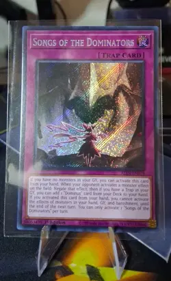 Yugioh! Songs of the Dominators ALIN-EN078 Secret Rare 1st Edition NM/M - Image 1