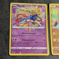 Zacian - SWSH Vivid Voltage 082/185 - Amazing Rare Pokemon Card - Image 1