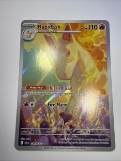 Pokemon TCG Sv10: Destined Rivals Rapidash Holo Card 189/182 Mint Condition - Image 1