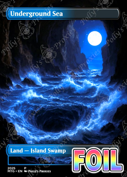 Underground Sea FOIL Original Dual Land Proxy Card Custom Art Design - Image 1