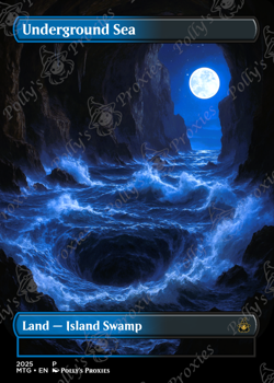 Underground Sea FOIL Original Dual Land Proxy Card Custom Art Design - Image 4