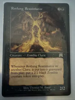 Magic the Gathering Rotlung Reanimator Rare Card Onslaught Edition - Image 1