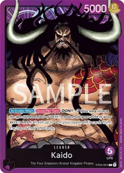 One Piece Kaido (001) (Revision) (ST04-001/33) Revision Pack Cards NM - Image 1