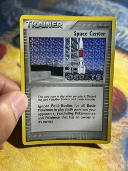 Space Center Reverse Holo Stamped EX Deoxys 91/107 Pokemon Card Trainer - Image 3