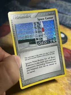 Space Center Reverse Holo Stamped EX Deoxys 91/107 Pokemon Card Trainer - Image 4