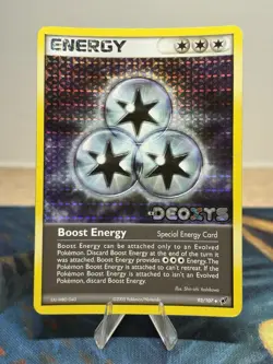 Boost Energy 93/107 Reverse Holo 2005 EX Deoxys Stamped Pokemon Card - Image 1