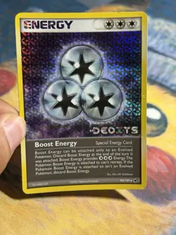 Boost Energy 93/107 Reverse Holo 2005 EX Deoxys Stamped Pokemon Card - Image 3