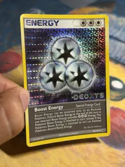 Boost Energy 93/107 Reverse Holo 2005 EX Deoxys Stamped Pokemon Card - Image 4