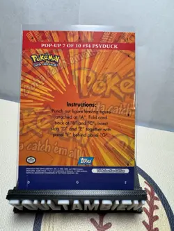 Psyduck 7 of 10 Topps Pokemon pop-up card- nm - Image 2