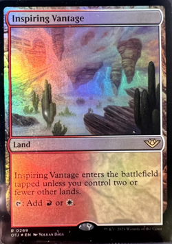 Inspiring Vantage - FOIL Outlaws of Thunder Junction RARE MtG TCG Card # 0269 - Image 1