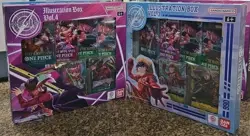 Bandai One Piece Trading Card Game: Illustration Box Volume 3 + 4 BUNDLE SEALED! - Image 1
