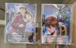 RELENA EXRP-001 FOIL AND HEERO RP-001 PROMO CARDS - ENGLISH - GUNDAM TCG - Image 1
