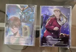 RELENA EXRP-001 FOIL AND HEERO RP-001 PROMO CARDS - ENGLISH - GUNDAM TCG - Image 1