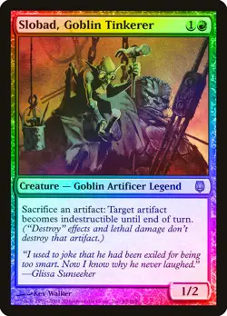 Slobad, Goblin Tinkerer FOIL Darksteel NM Red Rare MAGIC MTG CARD ABUGames - Image 1