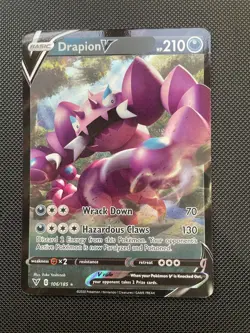 106/185 Drapion V Half Art Rare Holo V | Pokemon Trading Card Vivid Voltage TCG - Image 1