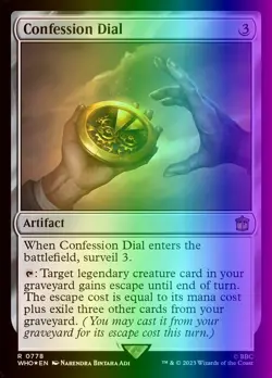 MTG Magic the Gathering Confession Dial (778/1442) Doctor Who NM FOIL- SURGE - Image 1