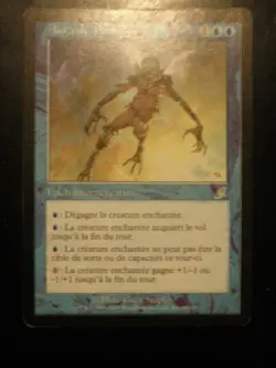 mtg magic pemmin's aura de pemmin scourge FRENCH vf fr fleau curved - Image 1