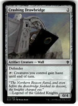 Crashing Drawbridge Throne of Eldraine Regular MTG - Image 1