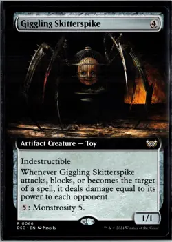 Giggling Skitterspike (Extended Art) Commander: Duskmourn: House of Horror #66 - Image 1