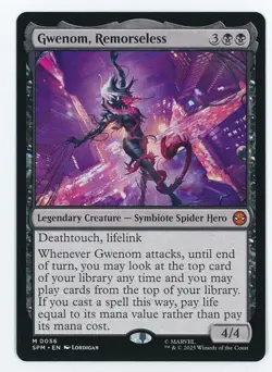 Gwenom, Remorseless #0056 MTG Marvel's Spider-Man Magic The Gathering - Image 1