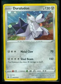 Pokemon DURALUDON SWSH028 - - RARE HOLO PROMO - MINT - Image 1