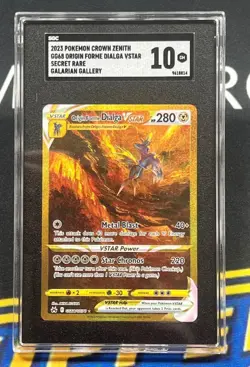 SGC 10 2023 Pokemon Crown Zenith #GG68 Origin Forme DIalga Vstar Secret Rare - Image 1